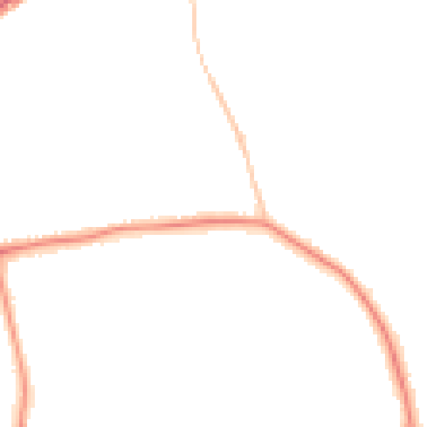 Night-time road noise heatmap for E4 6DW