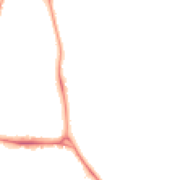 Night-time road noise heatmap for E4 6HS