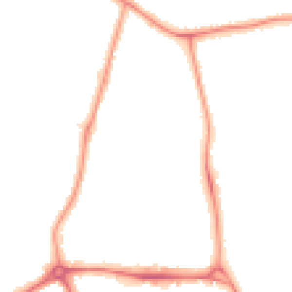 Night-time road noise heatmap for E4 6JU