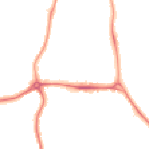 Night-time road noise heatmap for E4 6LJ