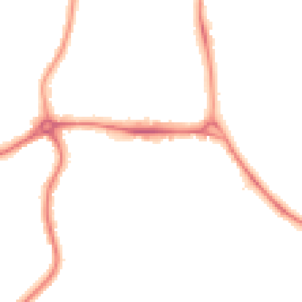 Night-time road noise heatmap for E4 6NE