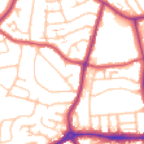 Daytime road noise heatmap for E4 6PN