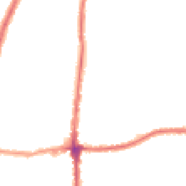 Night-time road noise heatmap for E4 6TA