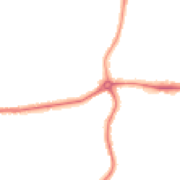 Night-time road noise heatmap for E4 6XH