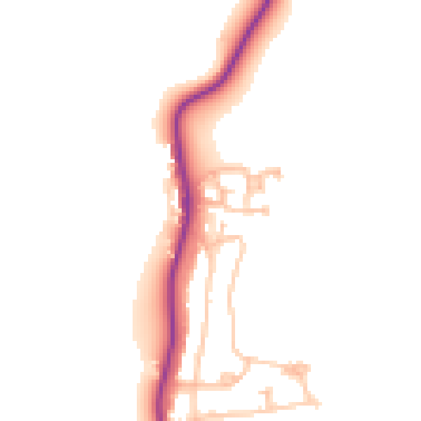 Daytime road noise heatmap for E4 7FH