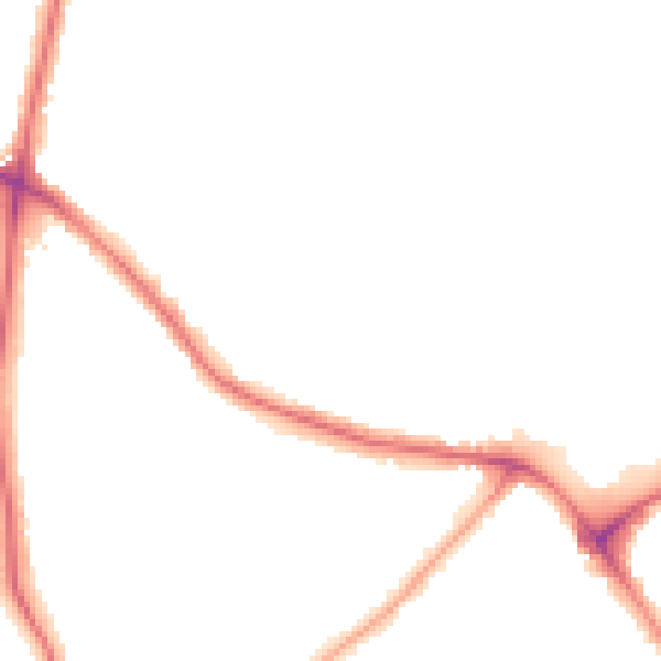 Night-time road noise heatmap for E4 7NT