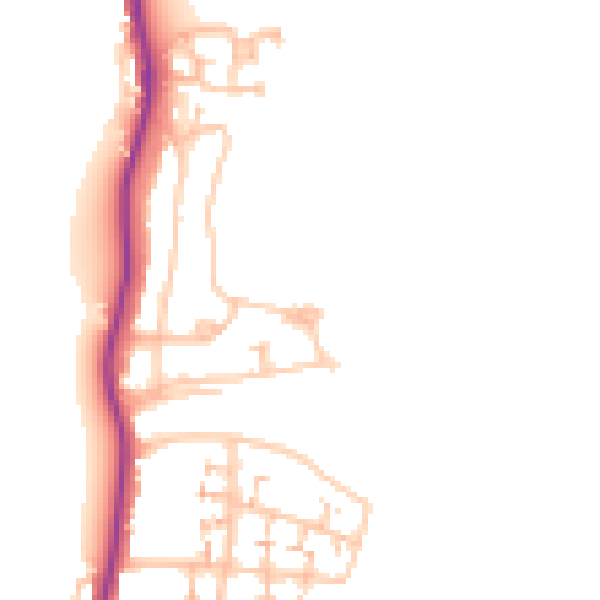 Daytime road noise heatmap for E4 7RT