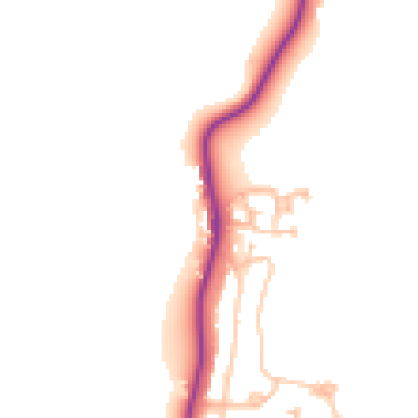Daytime road noise heatmap for E4 7SB