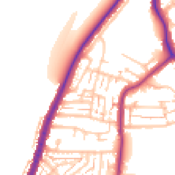 Daytime road noise heatmap for E4 7SL