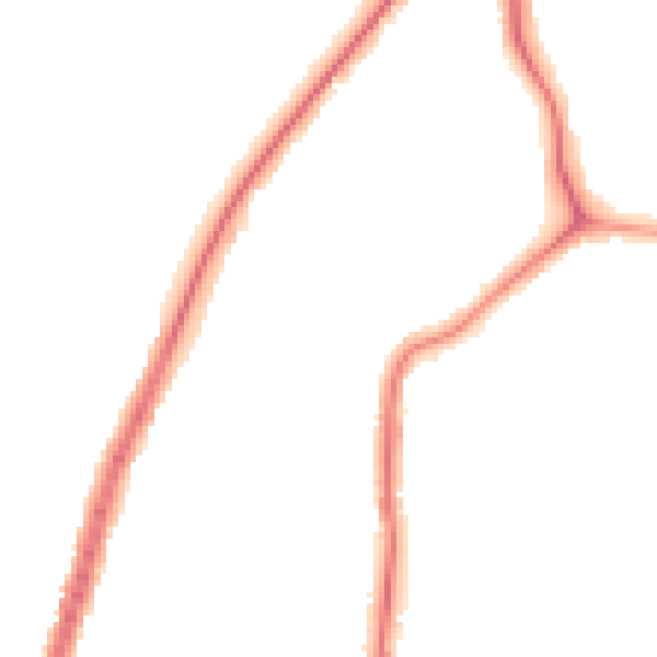 Night-time road noise heatmap for E4 7SQ