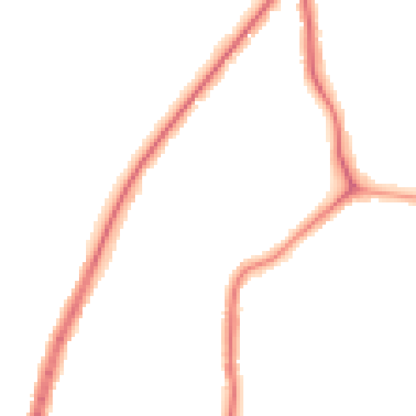 Night-time road noise heatmap for E4 7SW