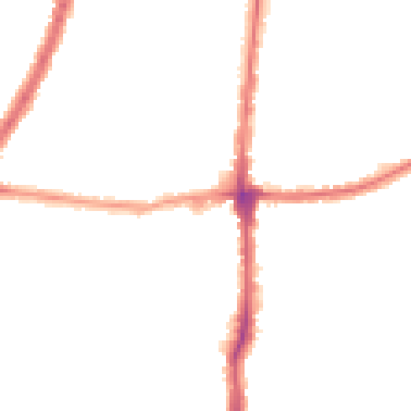 Night-time road noise heatmap for E4 8HH