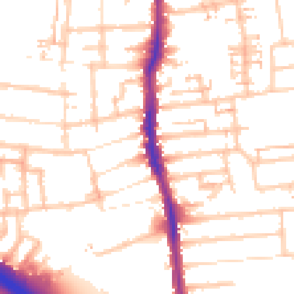 Daytime road noise heatmap for E4 8LU