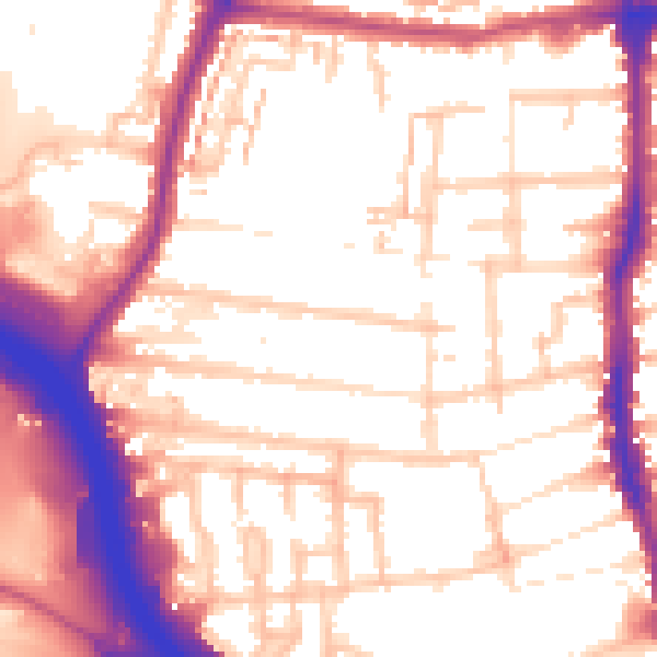 Daytime road noise heatmap for E4 8PD