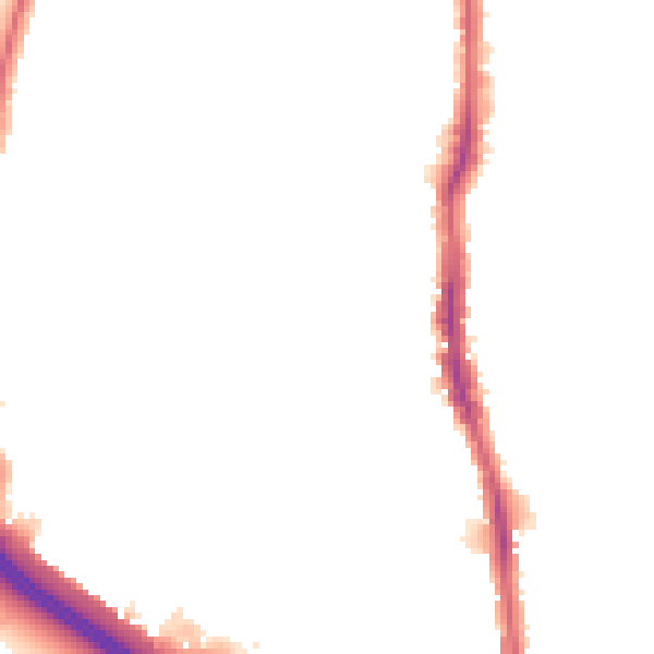 Night-time road noise heatmap for E4 8PN