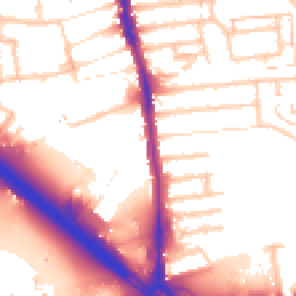 Daytime road noise heatmap for E4 8SA
