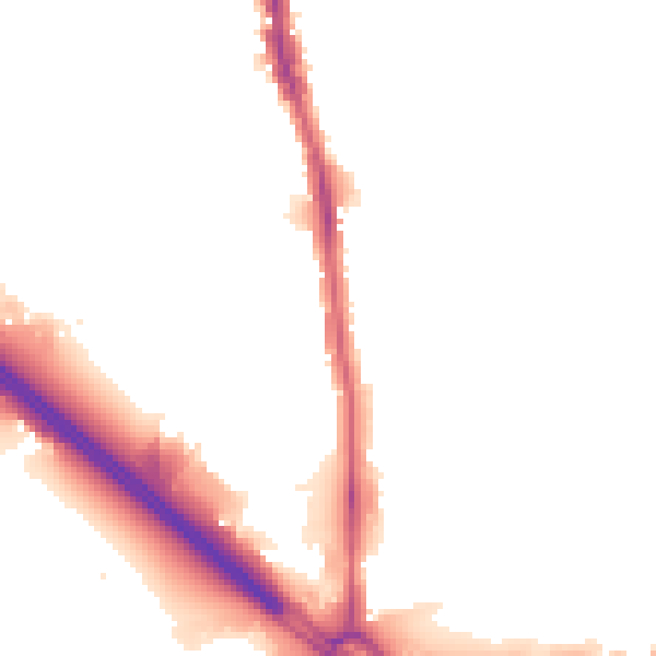 Night-time road noise heatmap for E4 8SA