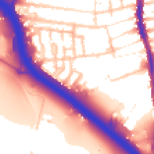 Daytime road noise heatmap for E4 8YG