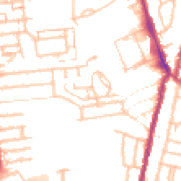 Daytime road noise heatmap for E4 9ND