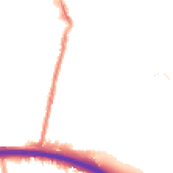 Night-time road noise heatmap for E4 9NW