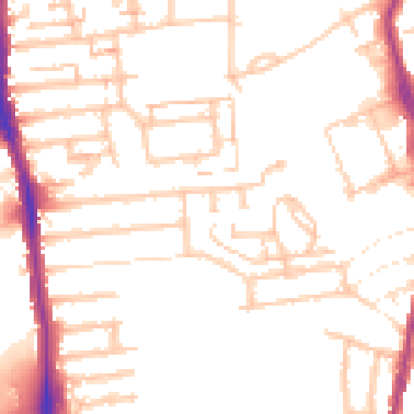 Daytime road noise heatmap for E4 9XF