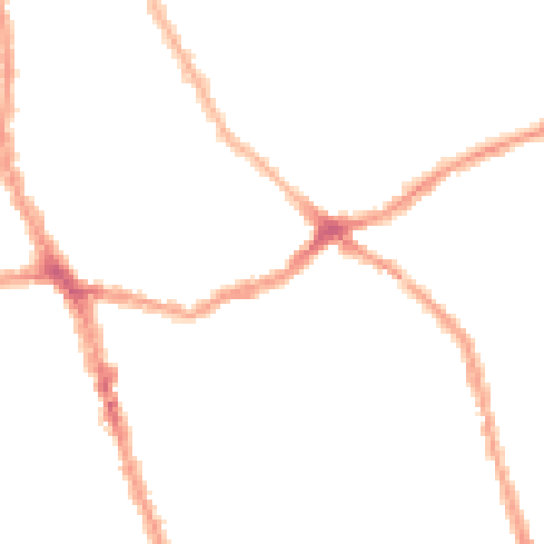 Night-time road noise heatmap for E6 1AA