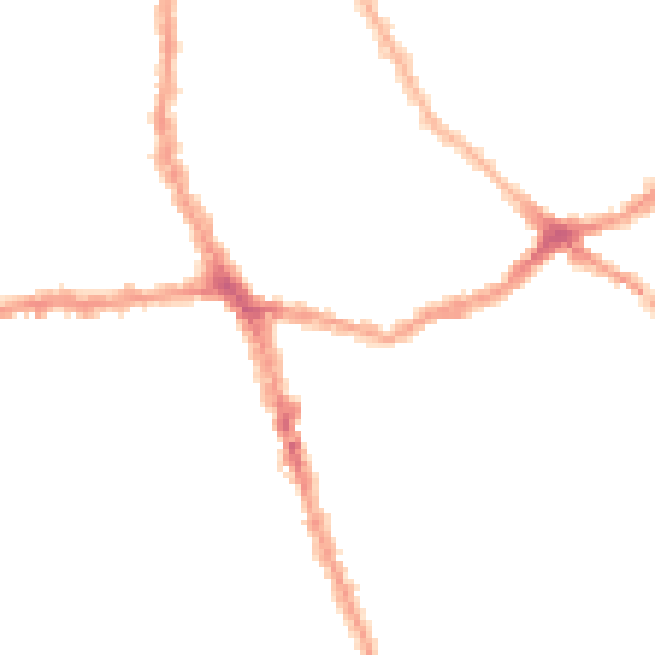 Night-time road noise heatmap for E6 1AE