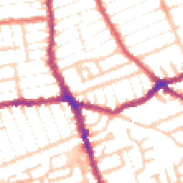 Daytime road noise heatmap for E6 1AN