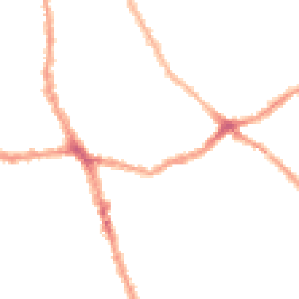 Night-time road noise heatmap for E6 1AS