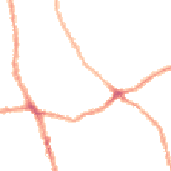 Night-time road noise heatmap for E6 1AT