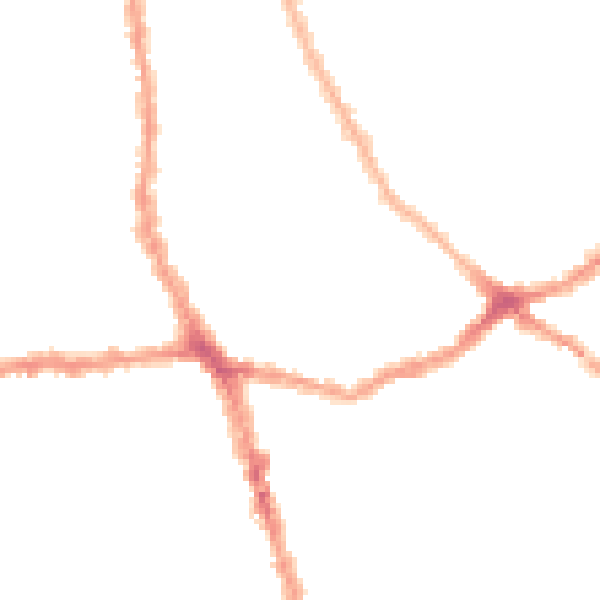 Night-time road noise heatmap for E6 1AW