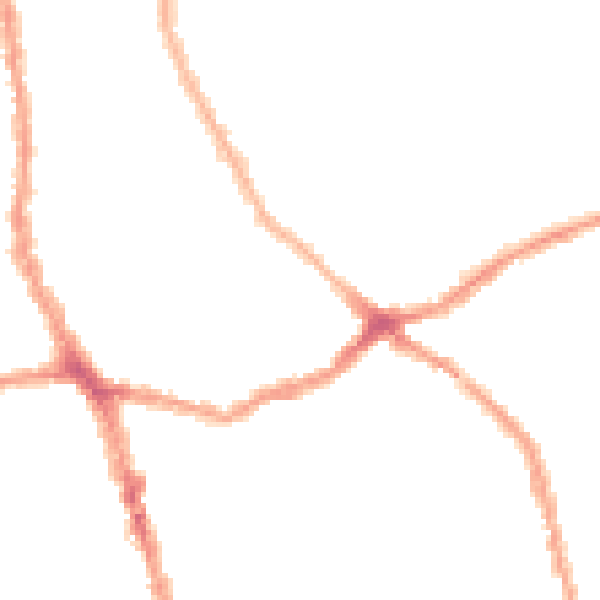 Night-time road noise heatmap for E6 1AX