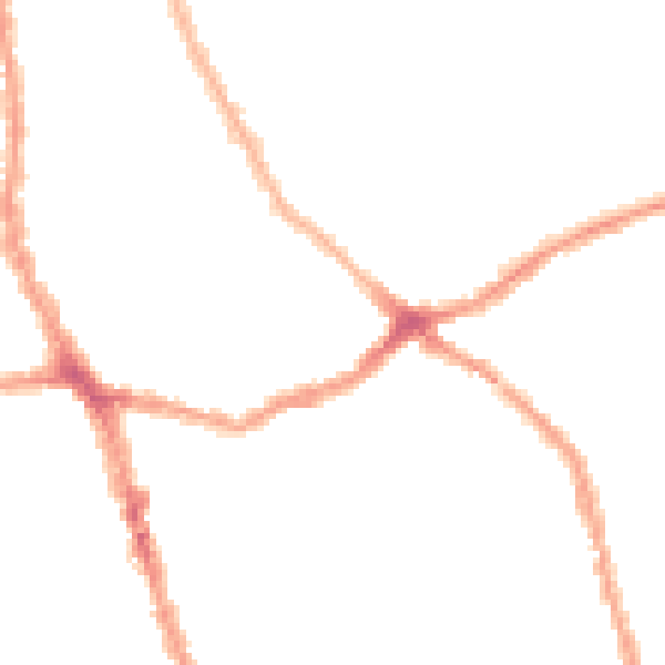 Night-time road noise heatmap for E6 1AY