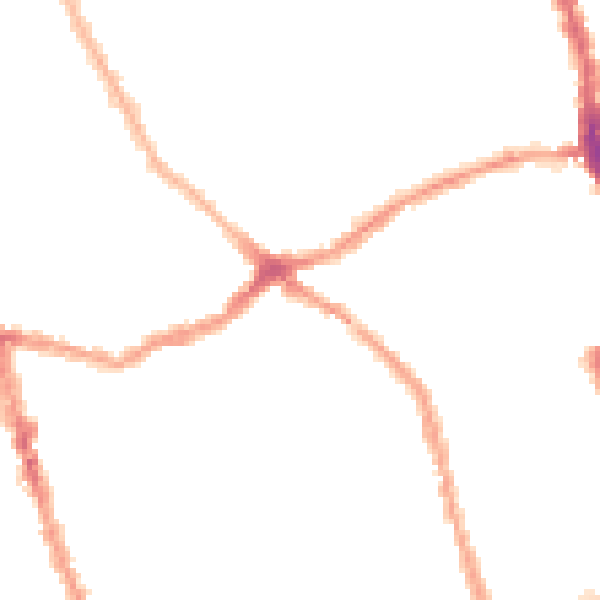 Night-time road noise heatmap for E6 1BU