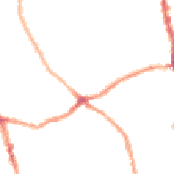 Night-time road noise heatmap for E6 1DB