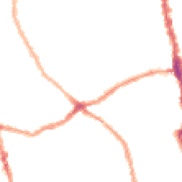 Night-time road noise heatmap for E6 1DE