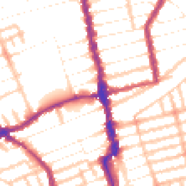 Daytime road noise heatmap for E6 1DH