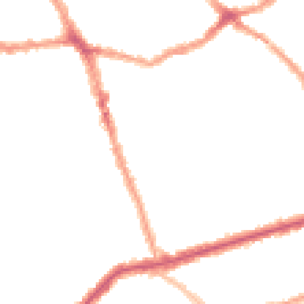 Night-time road noise heatmap for E6 1DP