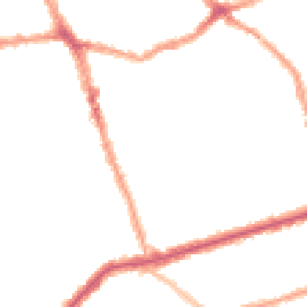 Night-time road noise heatmap for E6 1DR