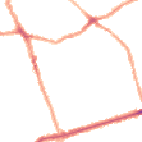 Night-time road noise heatmap for E6 1DS
