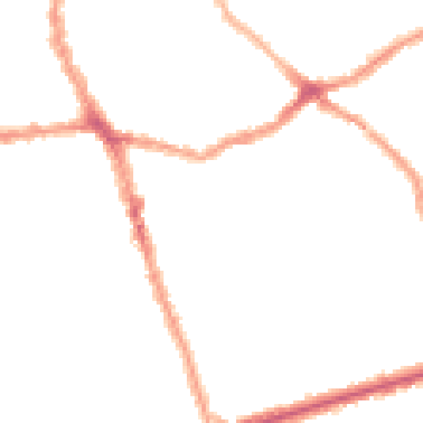 Night-time road noise heatmap for E6 1DU