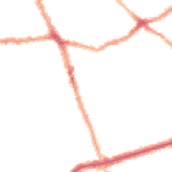 Night-time road noise heatmap for E6 1DX