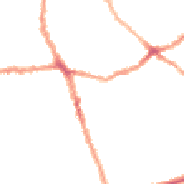 Night-time road noise heatmap for E6 1EB