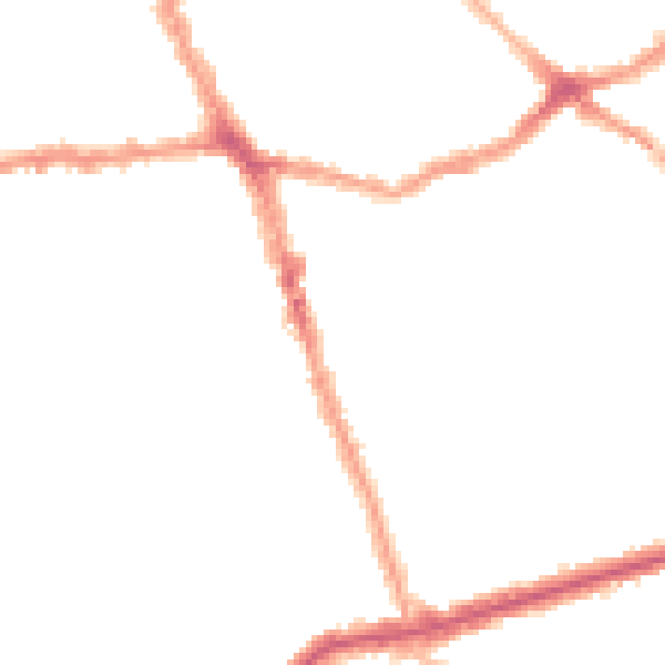 Night-time road noise heatmap for E6 1EL