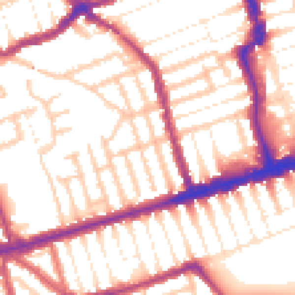 Daytime road noise heatmap for E6 1LG