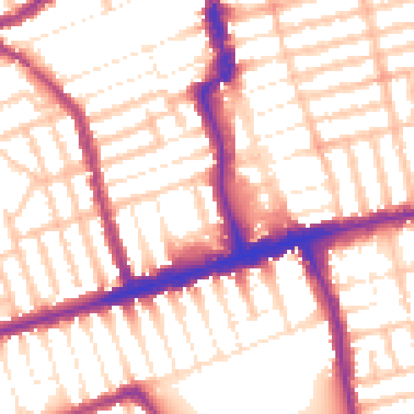 Daytime road noise heatmap for E6 1NP