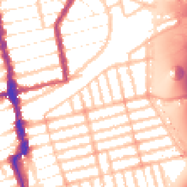 Daytime road noise heatmap for E6 2AG