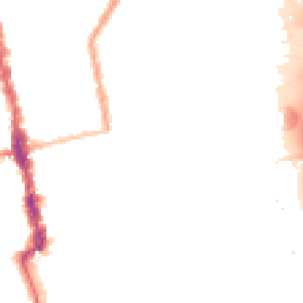 Night-time road noise heatmap for E6 2AG