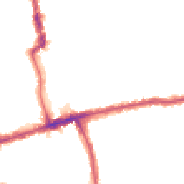 Night-time road noise heatmap for E6 2BD