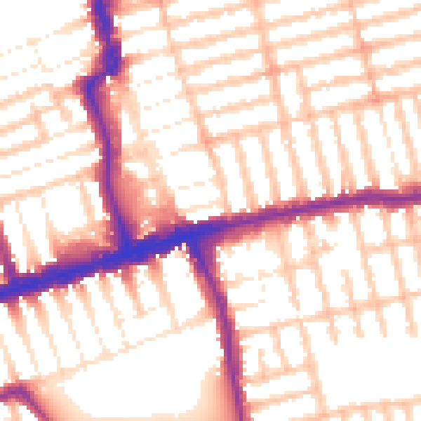 Daytime road noise heatmap for E6 2HR